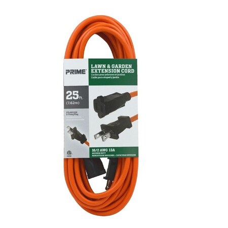 Prime Wire & Cable EXTN CORD 16/2 SJTW 25'L EC481625